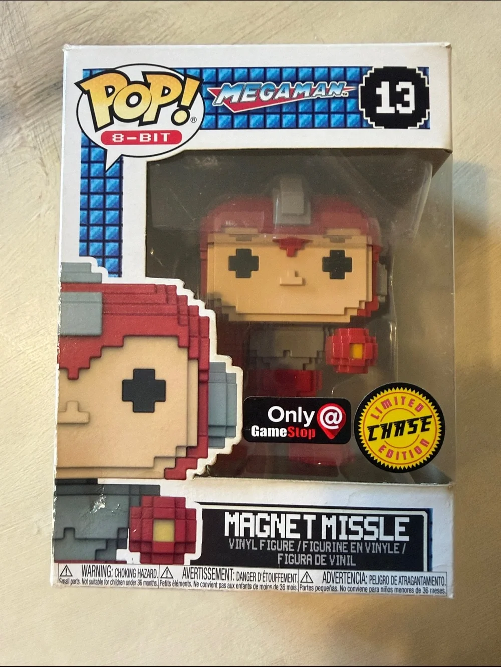 Funko 8-Bit Mega Man Magnet Missle Chase #13 GameStop Edition New In Box